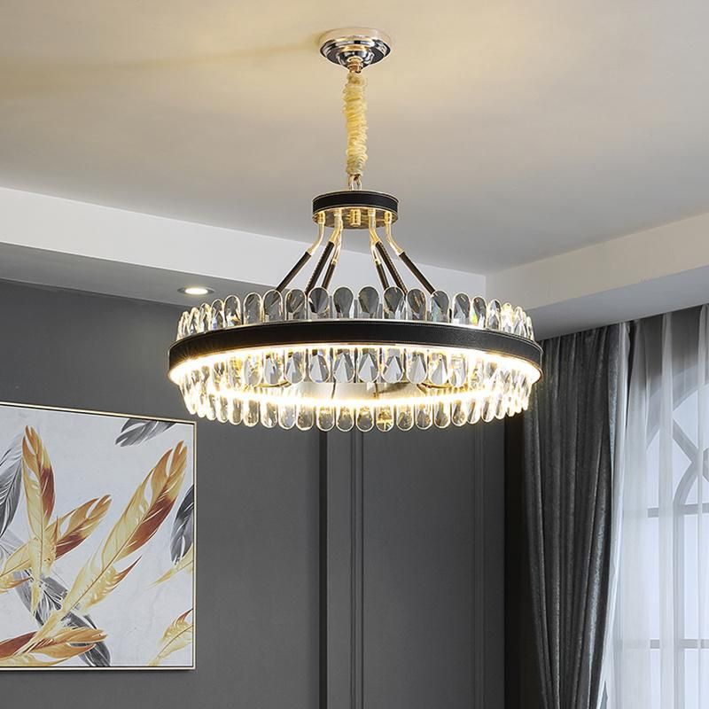 Vintage Style Crystal Chandelier Hotel Exihibition Hall Bedroom Pendant Lamp