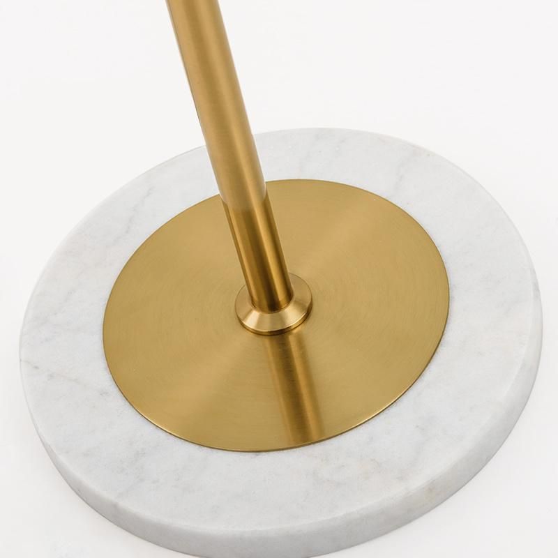 Modern Minimalist Marble LED Golden Glass Ball Floor Lamp Living Room Sofa Vertical Lighting (WH-MFL-41)