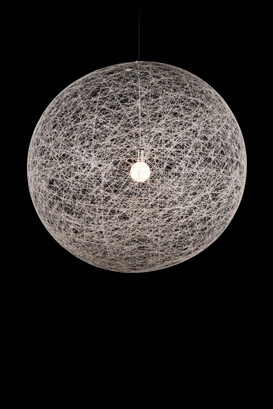 European Nordic Simple Colorful Round Hanging Lamp Dining Room Decorative Handmade Industrial Style Creative Sphere Chandelier Coffee Shop Bar