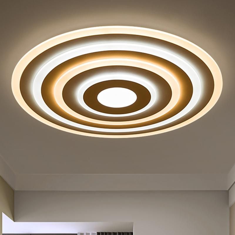 Creative Round Ceiling Light Simple Warm Bedroom Light Living Room Lamp LED