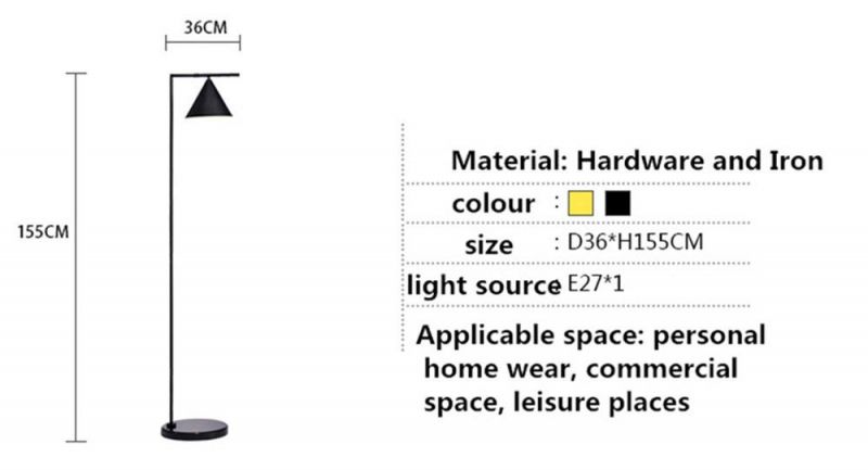 Study Bedroom Simple Modern Gold Vertical Floor Lamps for Living Room Home Decor Stand Light