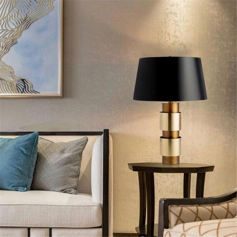 Fabric Shade Art Design Desk Table Lamp in Bedroom Bedside Home Deco Desk Light Modern Luminaria De Mesa Indoor Lighting