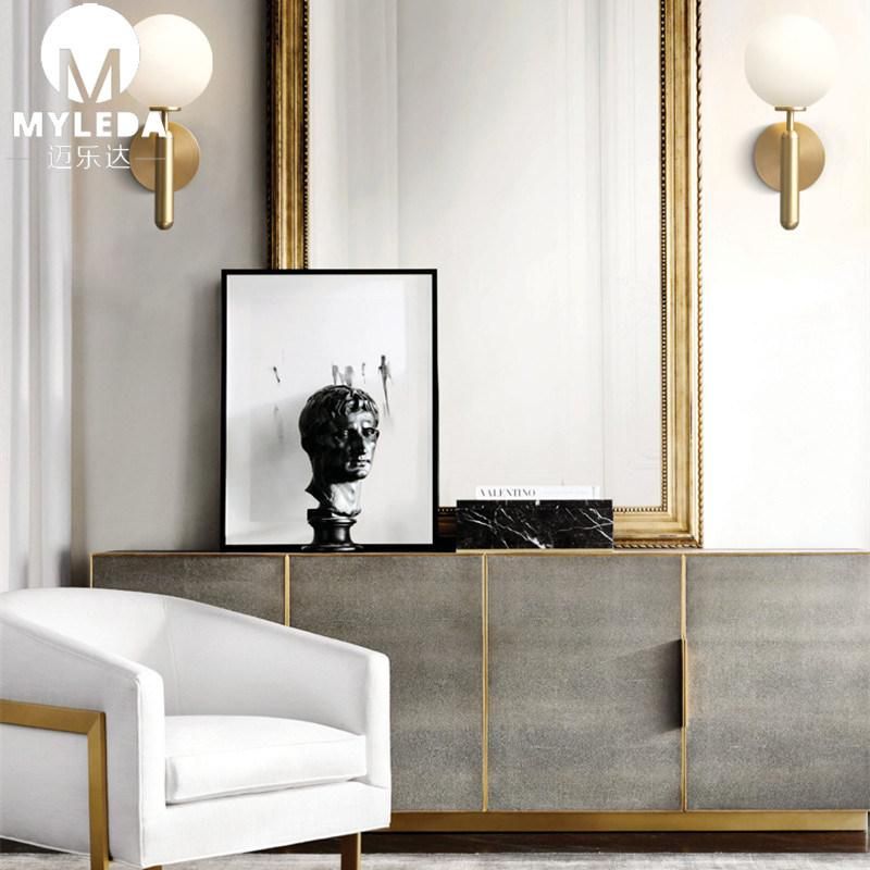 Villa Hotel Interior Modern Decorative Glass LED Wall Light