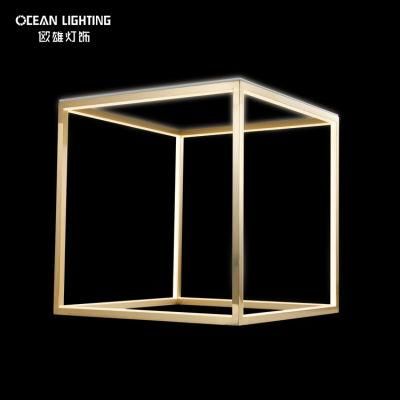 Metal Golden Style Modern Cube Design Bedroom Luxury LED Lighting Table Lamp