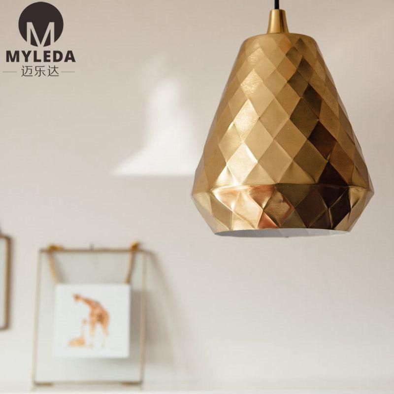 Sandy Gold Hanging Pendant Light Fixtures
