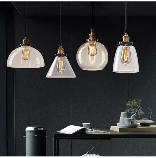 Modern Pendant Lamp with Copper E27 Holder for Restaurant Indoor Lighting