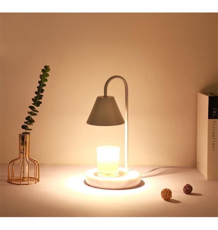 Simple Candle Melting Wax Candle Style Marble Fragrance Lamp Bedroom Lamp Aromatherapy Lamp
