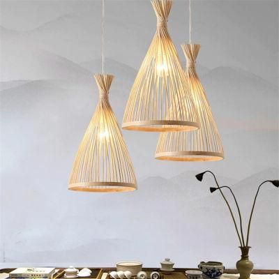 Classic Bamboo Chandelier Woven Bamboo Light Bamboo Hanging Lamp for Home Lampara Techo