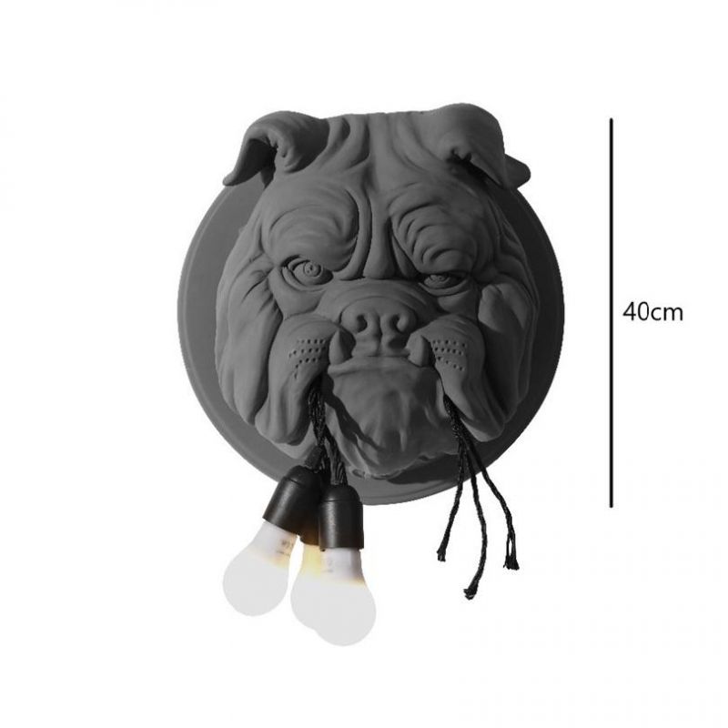 Animal Dog Wall Lamp Living Room Decoration Corridor Home Decor Lighting Designer Amsterdam Wall Lamp Bulldog (WH-VR-66)