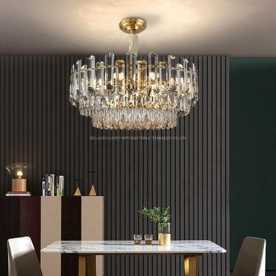 Lampara Colgante De Techomodern Acrylic Colgante Foyer Wood Brass Chandeliers