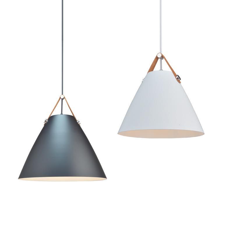 Vintage Pendant Light Coffee Petronilla Strapped Cone Contemporary Pendant Light (WH-AP-336)