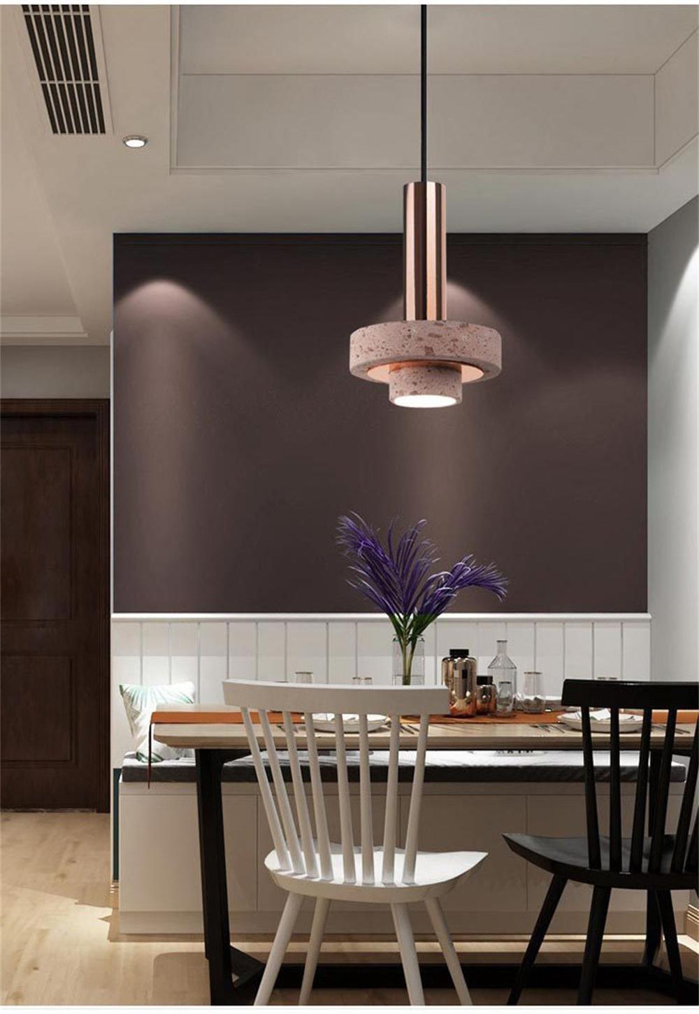 Dining Room Restaurant Kitchen Hanging Lights Stone Pendent Lights