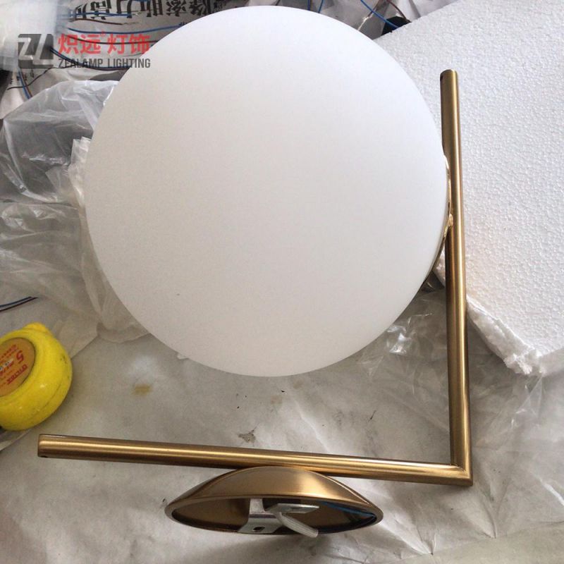 Glass Indoor Light Bedside Wall Lamp for Living Room (ZLB623W)