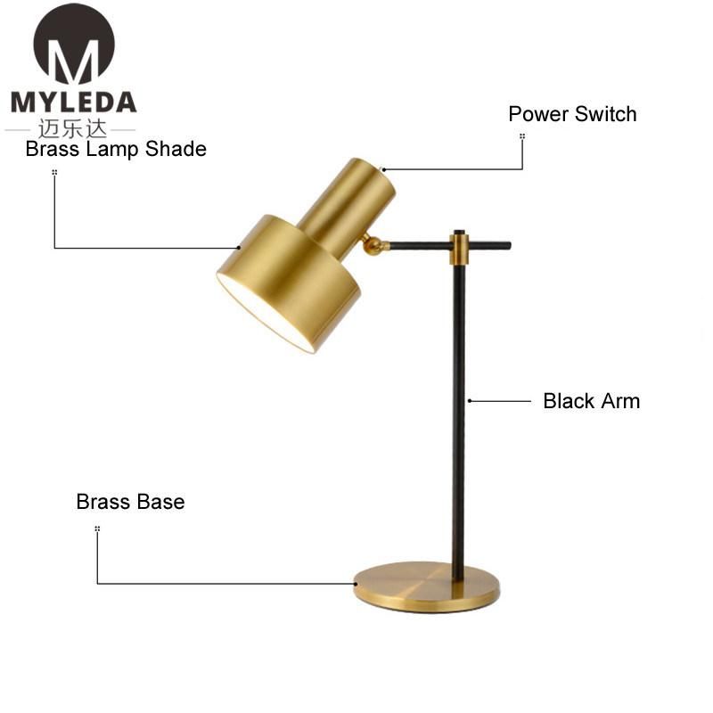 Modern Simple Adjustable Head Table Desk Lamp Night Stand Light