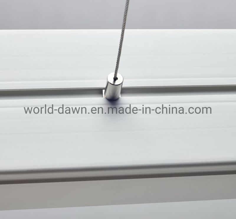 2700-6500K Modern Indoor Pendant LED Linear Chandelier Light for Shops Office Supermarket