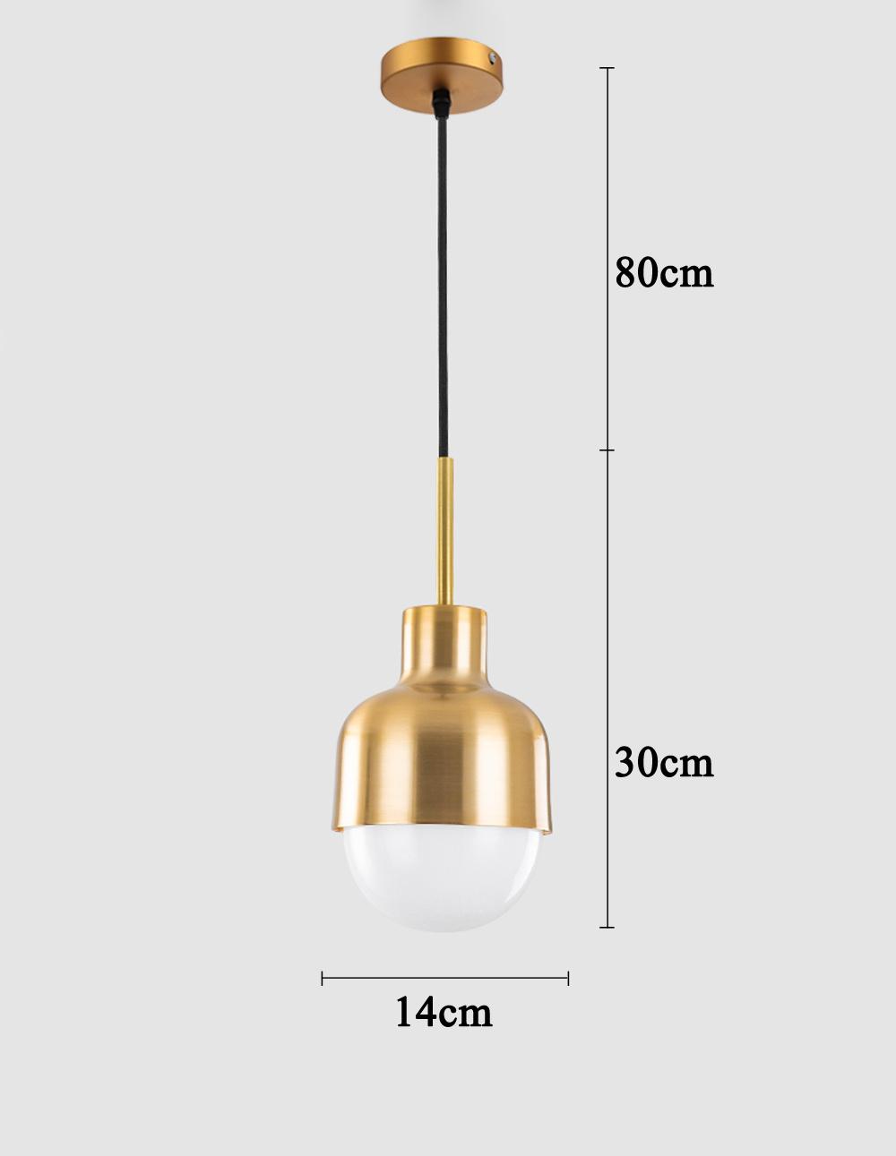 Minimalist Pendant Light Nordic Decoration Ball Lamp for Bedroom Dining Room Gold Pendant Lamp (WH-AP-268)