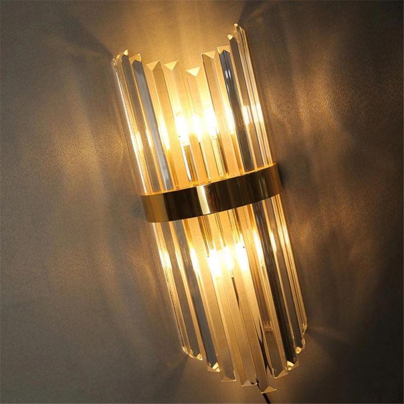 Modern Simple LED Crystal Wall Lamp Indoor Home Decor Wall Sconce Living Room Bedroom Bedside Bathroom Corridor Lamp Wall Lights