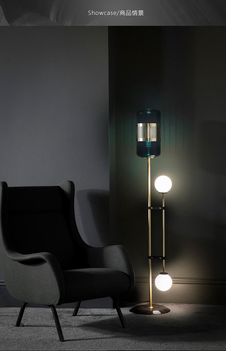 LED Living Room Standing Lighting Nordic Hotel Deco Floor Lights Home Luxury Copper Fixtures (WH-MFL-36)
