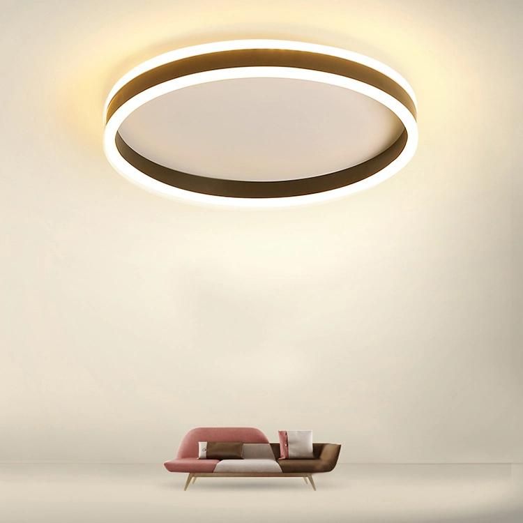 Nordic Minimalist Bedroom Round Surface Mounted Acrylic Living Room Office Modern LED Ceiling Lamp