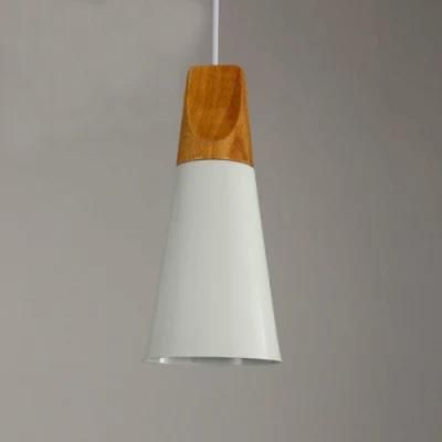 Modern Pendant Lighting with Wood for Restaurant Hanging Lamp E27
