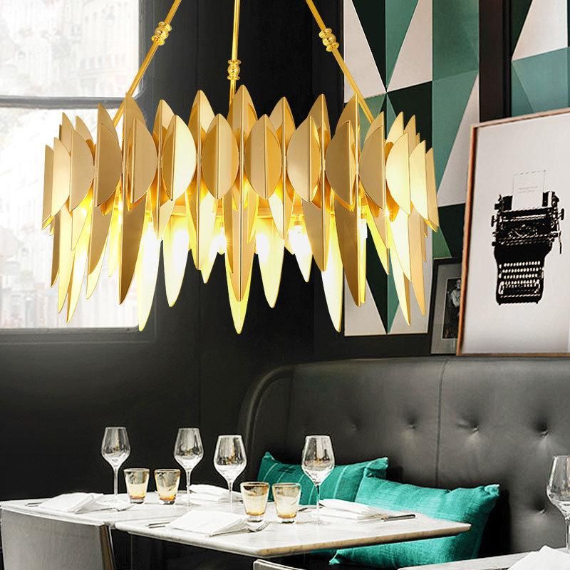 Modern Gold Suspension Lighting Black Color for Indoor Home Lighting Fixtures (WH-AP-91)