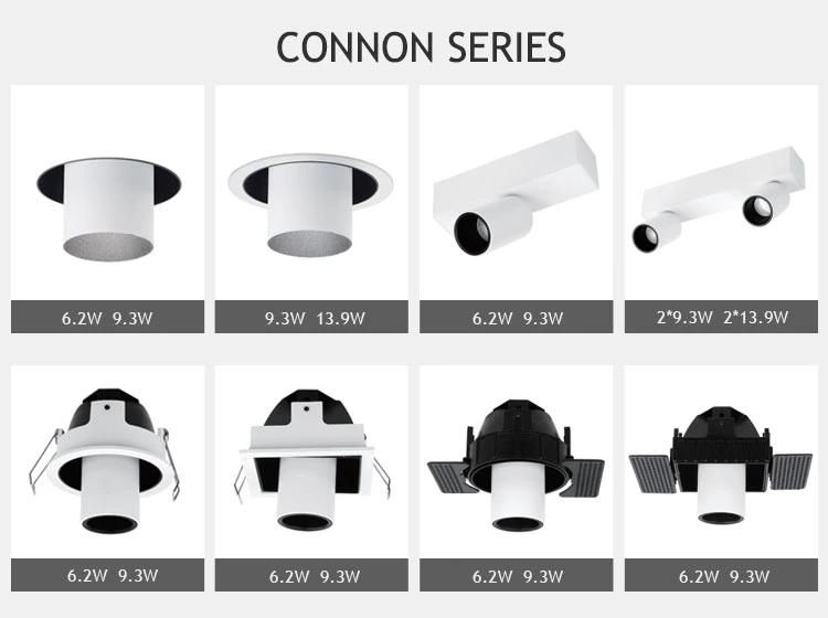 Factory OEM ODM 10W Die-Casting Aluminum Spot Recessed COB LED Downlight