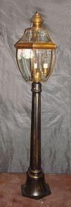 Brass Floor Lamp with Glass Decorative Floor Lighting for Indoor or out Door 18961