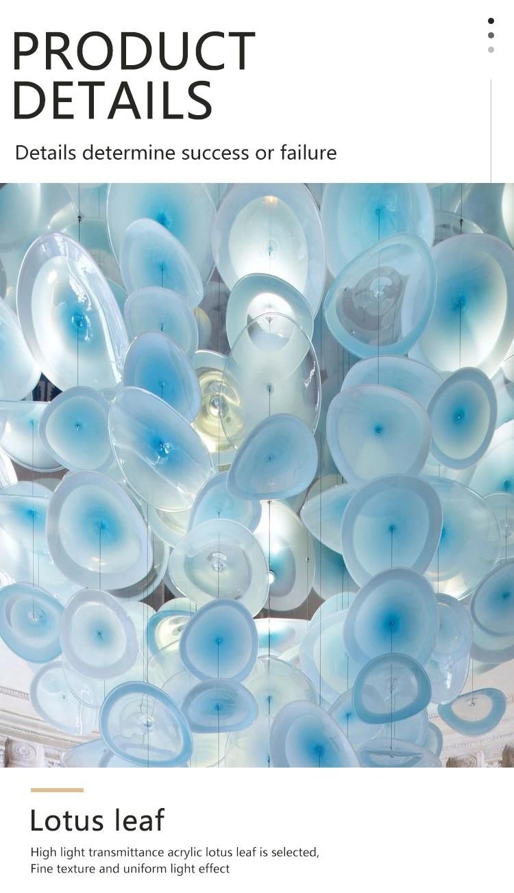 Modern Decoration Hotel Lobby Villa Pendant Light Custom LED Chandelier