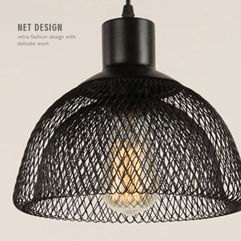 Vintage Black Iron E27 E26 Pendant Lights Contemporary Pendant Lamp Chandelier Pendant Lights