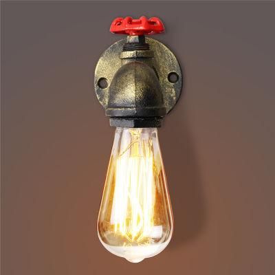 Vintage Retro Rustic Water Pipe Wall Light for Dining Room Bar Coffee Shop (WH-VR-02)