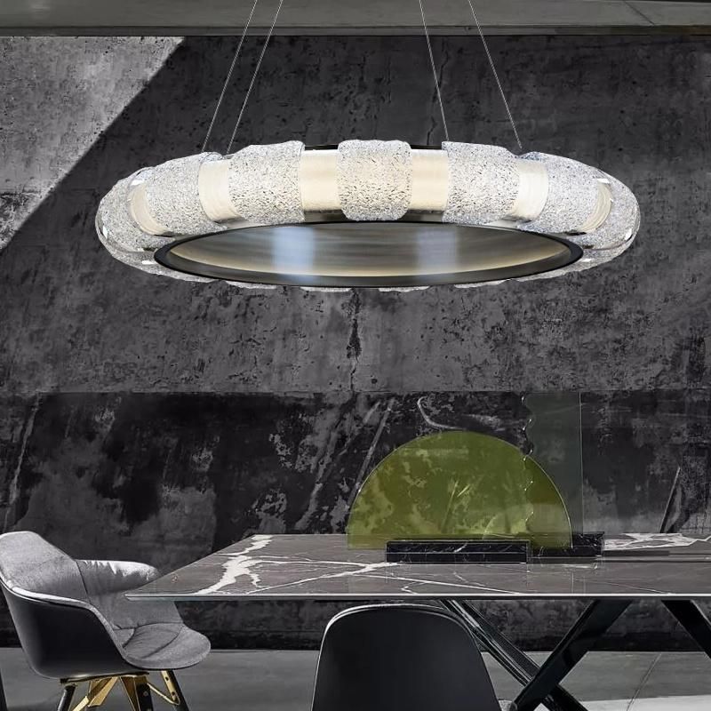 Premium Silver Crystal Chandelier Pendant Lamp Living Room Lamp Hotel Lamp