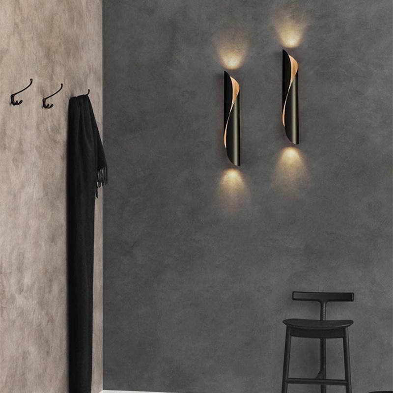 Advanced Simple Style Wall Lamp Black White Bedroom Lamp Bedside Lamp