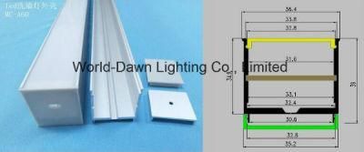 Excellent Heat Dissipation for The LED Aluminium Profile with PC Cover