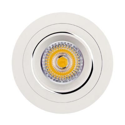 White Aluminium Recessed Ceiling Downlight Fitting Spotlight Housing Frame (LT2304B)