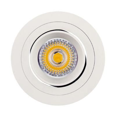 White Aluminium Recessed Ceiling Downlight Fitting Spotlight Housing Frame (LT2304B)