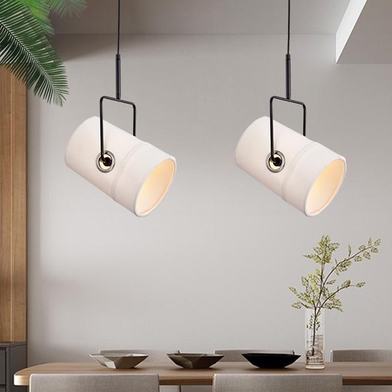 Nordic Black Cloth Fabric Pendant Light Lamp Bedroom Fabric Hanging Light White Cloth Pendant Light (WH-AP-184)