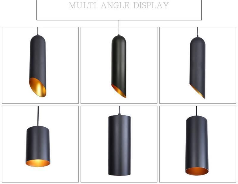 High Quality Round Office Hotel Home Kitchen Pendant Light Black Dimmable Modern Nordic LED Chandelier