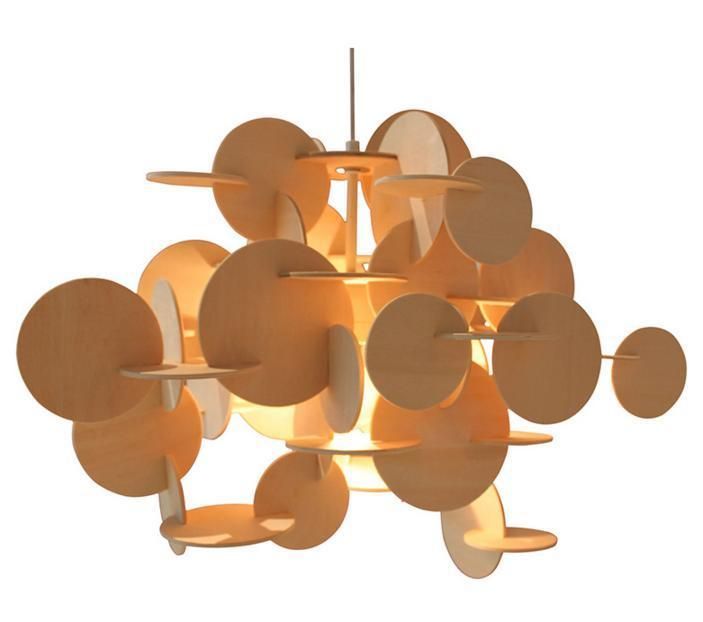 Modern DIY Colorful Wooden Decoration Lighitng Room Pendant Lamp