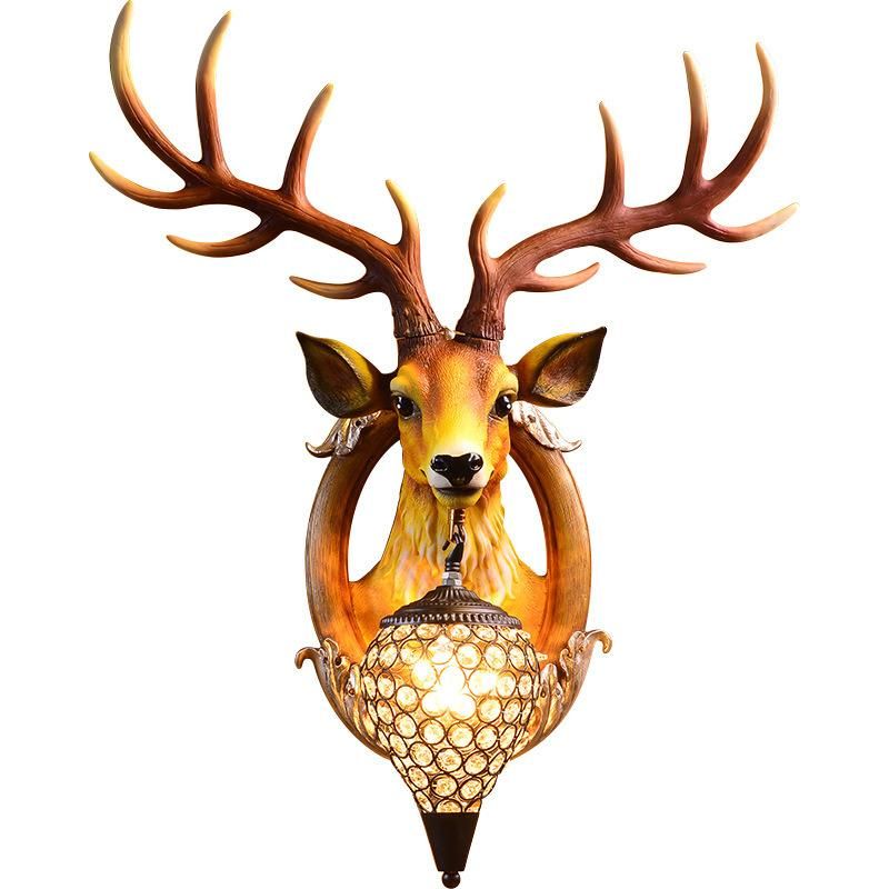 Antlers Indoor LED Wall Light LED Decoration for Wall Rustic Interior Lighting (WH-VR-64)