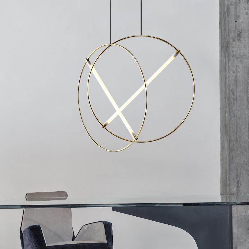 Post-Modern Ring Pendant Light Luxury Creative Living Room Designer Pendant Light Suspension Lamp (WH-AP-130)