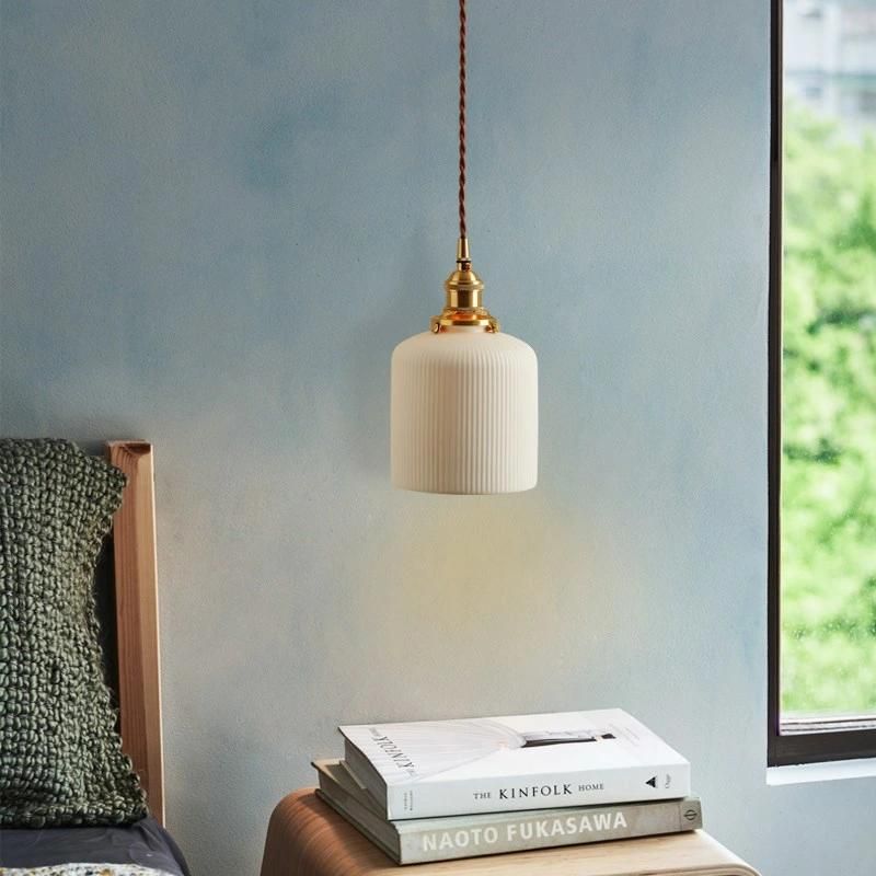 Japanese Style Lamp Personality Creative Pendant Light Luxury Simple Dining Room Bar Retro Pendant Light (WH-AP-238)