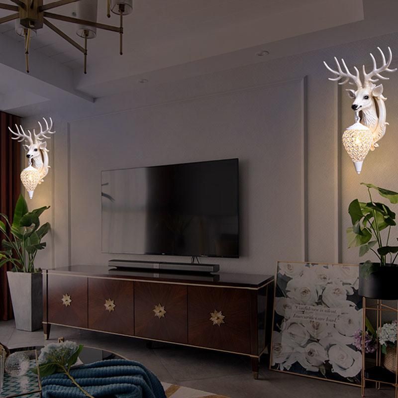 Antlers Indoor LED Wall Light LED Decoration for Wall Rustic Interior Lighting (WH-VR-64)