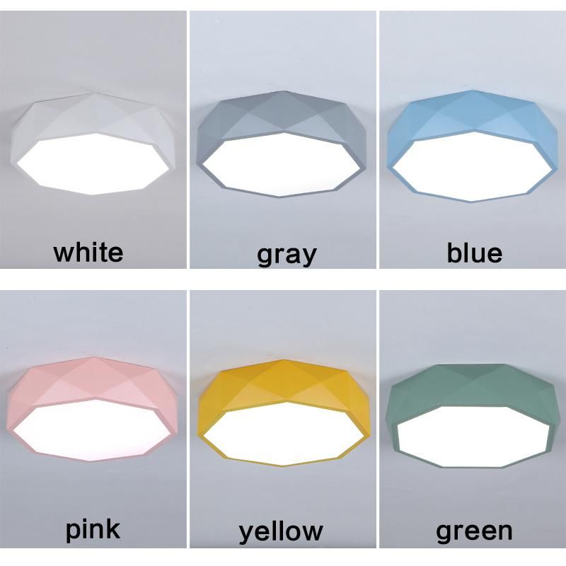 Contemporary Kitchen Kids Room Round RGB Ceiling Lights with Remote Controller (WH-MA-34)