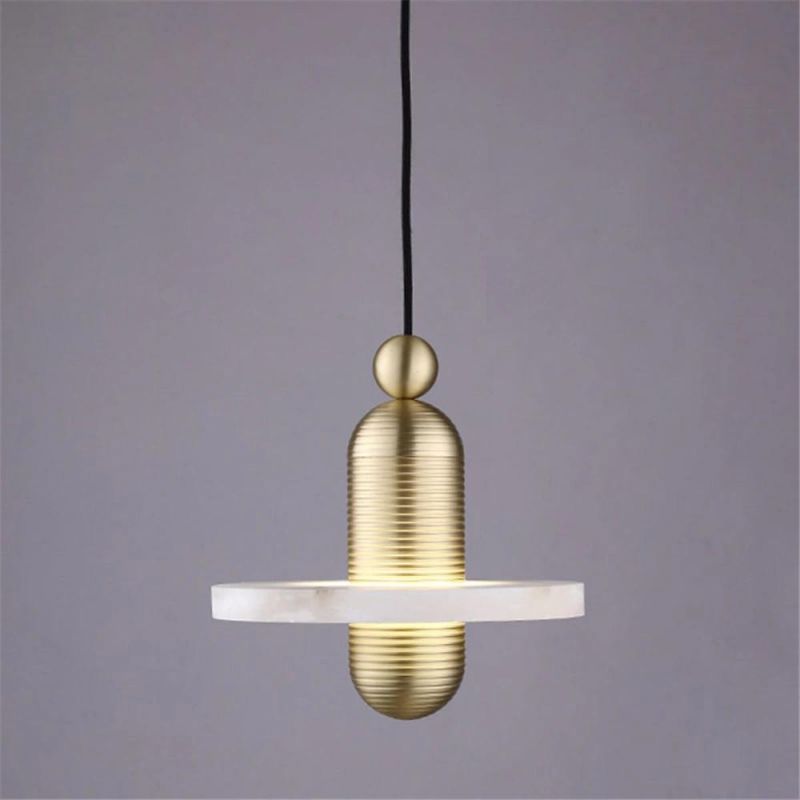 Modern Kitchen Decorative Stainless Steel Hanging Marble Chandelier Pendant Lighting