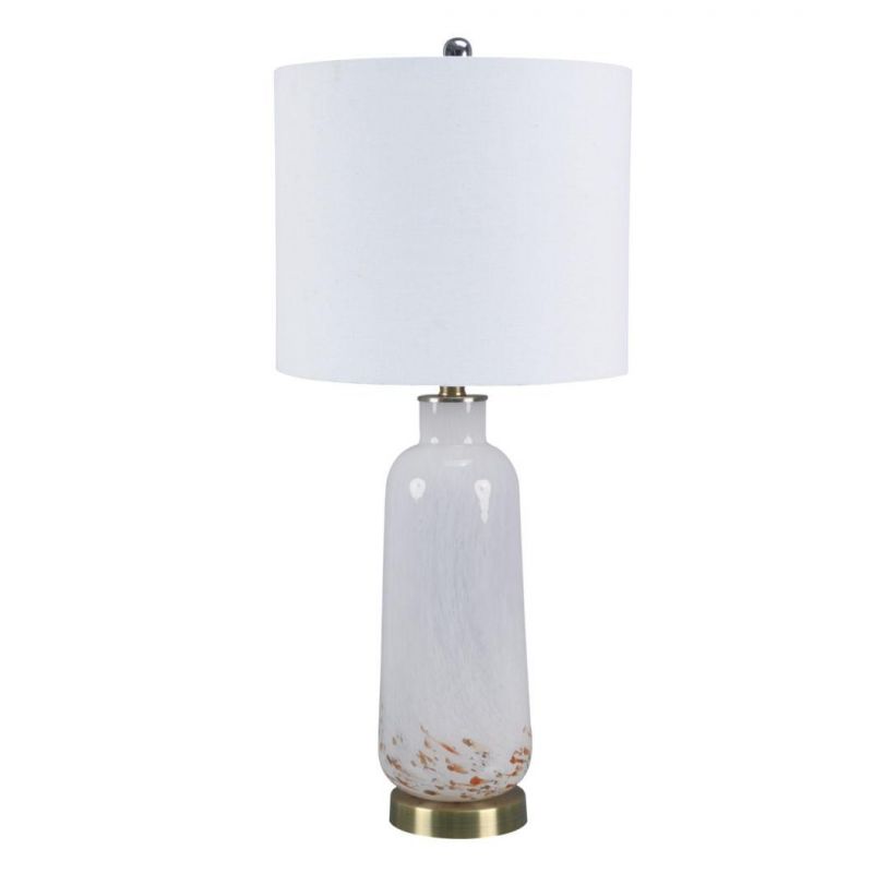 White Ceramic Base Multi-Scene Use Indoor Table Lamp