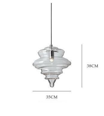 Nordic Kitchen Pendant Lights Art Deco Glass Lamps Glory Restaurant Hanging Lamp (WH-GP-31)