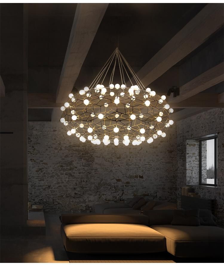 Great Pendant Lights Round Lampshade for Indoor Home Lighting Fixtures (WH-AP-73)