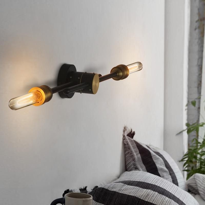 Industrial Wall Light Retro Iron Branch Bar Creative Corridor Staircase Rotating Wall Lamp