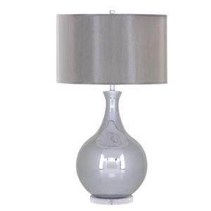 Bavaria Gray Hardback Shade Table Lamp with UL/cUL/Ce/SAA Approve
