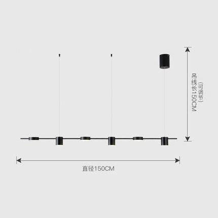 Modern Creative Pendant Lights for Dining Room Shop Luxury Beverlye Long Pole Pendant Lamp (WH-AP-288)